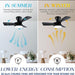 32 in. Black Low Ceiling Fan, Bedroom Ceiling Fans with Lights Remote, 3 Blades Fans Lamp for Kitchen Bedroom Dining Room Patio -5-ErisView