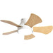 32 in. Modern Reversible Ceiling Fan for Kitchen Bedroom Dining Room Patio, Matte White Indoor Ceiling Fans with Lights and Remote Control-1-ErisView