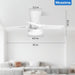 32 in. Remote Control Ceiling Fan and Light, Quiet Reversible Low Profile Ceiling Fan, Dimmable Flush Mount Ceiling Fan for Indoor Outdoor Use-6-ErisView