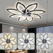 35 in. Modern Ceiling Fan with Lights and Remote, Smart Dimming Low Profile Ceiling Fan with Bedroom Living Room-6-ErisView