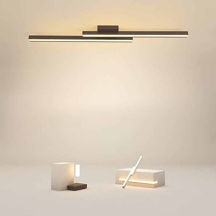 35'' Modern LED Rectangular Shaped Flush Mount Kitchen Lighting Ceiling Light