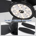 36 in. Ceiling Fan with Low Profile Light Remote APP Control, BlackFlush Mount Outdoor Patio Fans, Indoor Ceiling Fan for Bedroom -7-ErisView