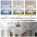36 in. Crystal Ceiling Fan with LED Lights Remote, Modern Fandelier for Bedroom Living Room, Indoor Retractable Invisible Decorative Ceiling Fan-3-ErisView