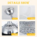 36 in. Crystal Ceiling Fan with LED Lights Remote, Modern Fandelier for Bedroom Living Room, Indoor Retractable Invisible Decorative Ceiling Fan-8-ErisView