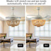 36 in. Fandelier Ceiling Fan, Boho Ceiling Fan with Light Remote, Caged Enclosed Ceiling Fan for Kitchen Living Room, Nursery Ceiling Fan with Light-5-ErisView