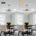 36 in. Fandelier Ceiling Fan with Light, Dimmable Chandelier Ceiling Fan, Retractable Crystal Ceiling Fan for Dining Room Living Room-8-ErisView