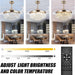 36 in. Gold Invisible Ceiling Fan Chandelier Light, Modern Crystal Ceiling Fan with Remote, Decorative Ceiling Fan for Bedroom Living Room Dining Room-3-ErisView