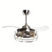 36 in. Industrial Ceiling Fan, Downrod Mount Ceiling Fan with Light Remote Control-ErisView