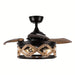 36 in. Industrial Downrod Mount Ceiling Fan with Light Remote Control, Black Farmhouse Ceiling Fan with 3 Blades for Bedroom Living Room-ErisView