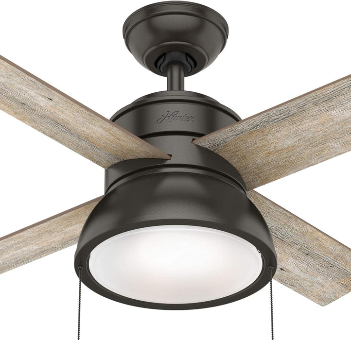 36 in. LED Ceiling Fan and Light, Noble Bronze Ceiling Fan, Ceiling Hugger Ceiling Fans-6-ErisView