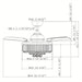 36 in. Modern Chrome Downrod Mount Crystal Ceiling Fan with Light and Remote Control for Living Room-ErisView