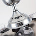 36 in. Modern Downrod Mount Ceiling Fan with Light Remote Control, Chrome Crystal Ceiling Fan for Living Room Bedroom-ErisView