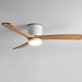 36 in. Quiet Wood Ceiling Fan, Black LED Ceiling Fan with Light for Bedroom Dining Room, Nordic Ceiling Fan Light-17-ErisView