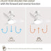 36 in. Small Ceiling Fan with Light for Kitchen Bedroom, White Reversible Low Noise Ceiling Fan-6-ErisView