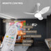 36 in. Small Ceiling Fan with Light for Kitchen Bedroom, White Reversible Low Noise Ceiling Fan-8-ErisView