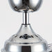 36 in. Small Modern Chrome Downrod Mount Crystal Ceiling Fan with Light and Remote Control-ErisView