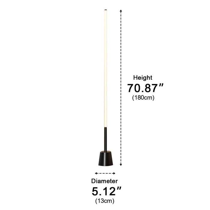 360° LED Floor Lamp, Modern Minimalist, Stepless Dimming, Accent/Task Lighting for Living Room/Bedroom/Office