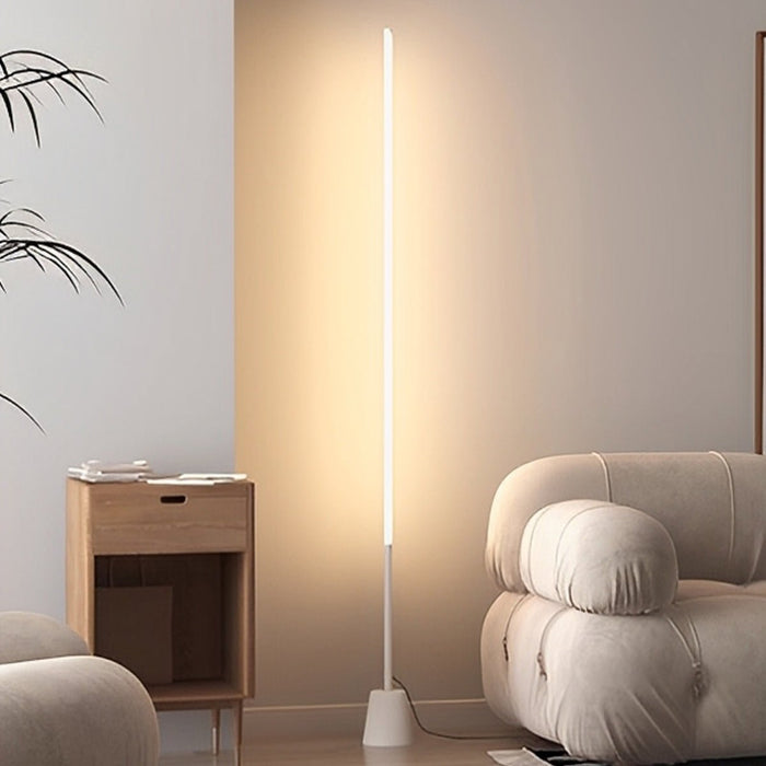 360° LED Floor Lamp, Modern Minimalist, Stepless Dimming, Accent/Task Lighting for Living Room/Bedroom/Office