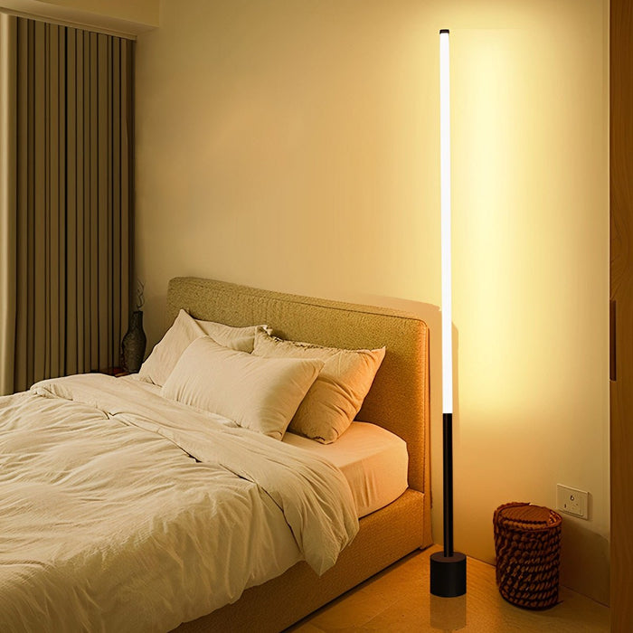 360° LED Floor Lamp, Modern Minimalist, Stepless Dimming, Accent/Task Lighting for Living Room/Bedroom/Office