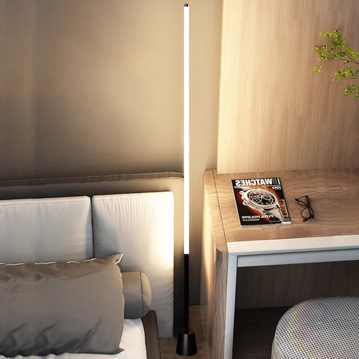 360° LED Floor Lamp, Modern Minimalist, Stepless Dimming, Accent/Task Lighting for Living Room/Bedroom/Office