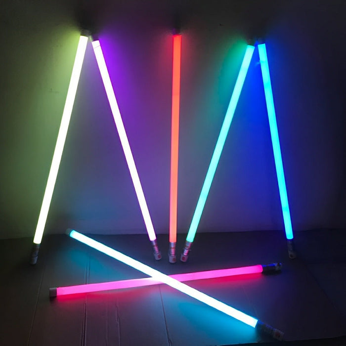 Rechargeable RGB LED Tube Light, 360° Wireless Handheld Atmosphere Stick, Dimmable Portable for Live Stream/Photography/Room Accent