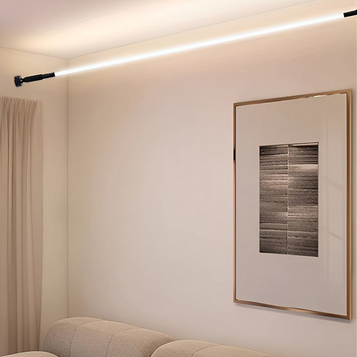 360° Rotatable LED Strip Light, Modern Minimalist Linear Wall Light, Dimmable Accent Lighting for Living Room/Office