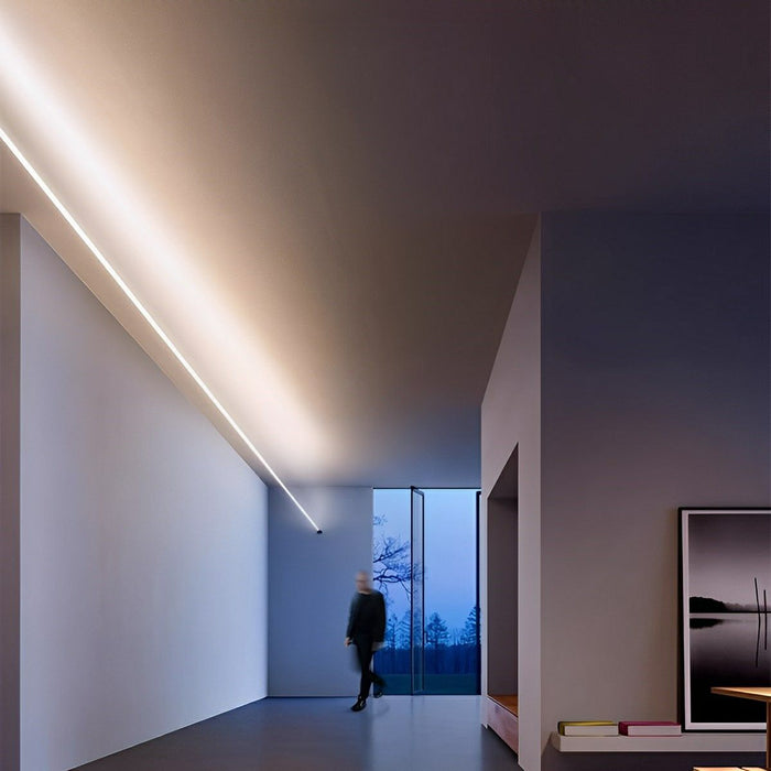 360° Rotatable LED Strip Light, Modern Minimalist Linear Wall Light, Dimmable Accent Lighting for Living Room/Office