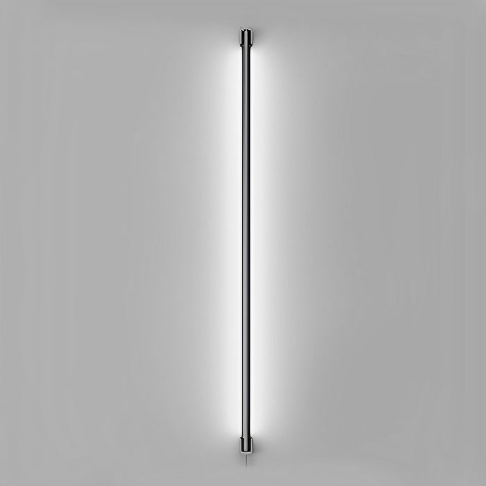 Modern Minimalist Rotatable LED Strip Wall Sconce, Plug-in Accent Lighting for Bedroom/Living Room