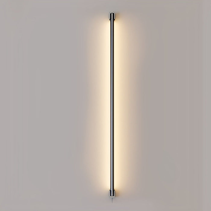Modern Minimalist Rotatable LED Strip Wall Sconce, Plug-in Accent Lighting for Bedroom/Living Room