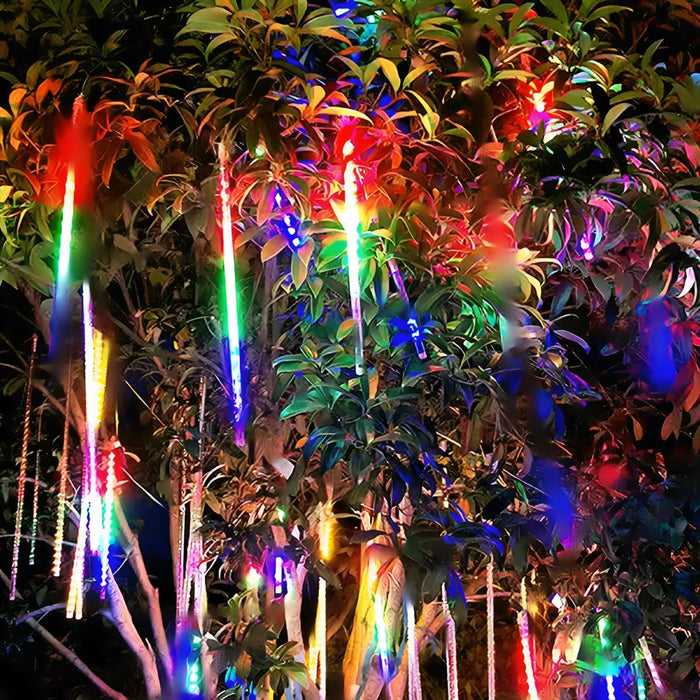 Solar Meteor Shower String Lights, Waterproof Outdoor Landscape Decor, Dynamic LED, Garden/Yard/Patio, Easy Install, Energy Efficient
