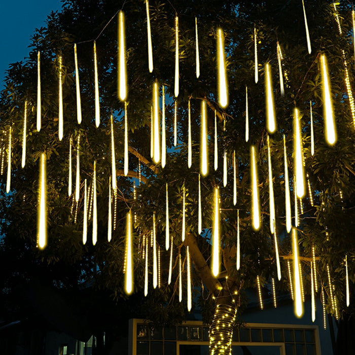 Solar Meteor Shower String Lights, Waterproof Outdoor Landscape Decor, Dynamic LED, Garden/Yard/Patio, Easy Install, Energy Efficient
