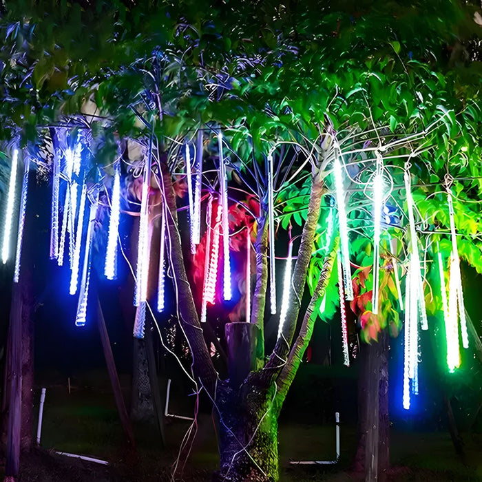 Solar Meteor Shower String Lights, Waterproof Outdoor Landscape Decor, Dynamic LED, Garden/Yard/Patio, Easy Install, Energy Efficient