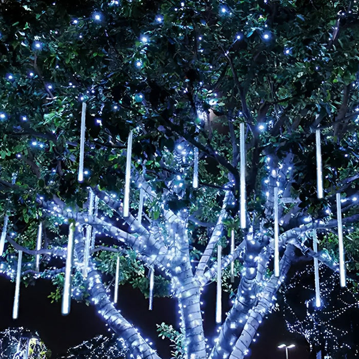 Solar Meteor Shower String Lights, Waterproof Outdoor Landscape Decor, Dynamic LED, Garden/Yard/Patio, Easy Install, Energy Efficient