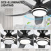 38 in. Dimmable Low Profile Ceiling Fan with Lights Remote APP Control, Reversible RGB Ceiling Fans with Ring Lights for Kids Room Bedroom Living Room-11-ErisView