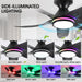 38 in. Dimmable Low Profile Ceiling Fan with Lights Remote APP Control, Reversible RGB Ceiling Fans with Ring Lights for Kids Room Bedroom Living Room-2-ErisView