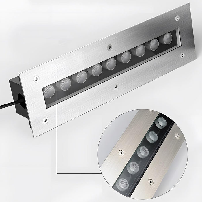 Low Voltage Recessed LED Waterproof Wall Washer Lights - Outdoor Embedded Strip Linear Lighting - Garden, Aisle, Villa Illumination