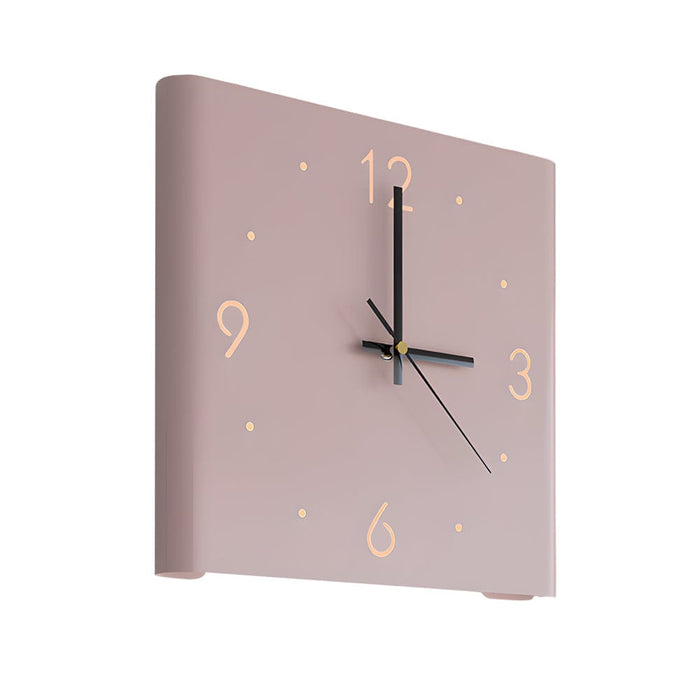 Mute USB Motion Sensor LED Foldable Double Sided Corner Wall Clock
