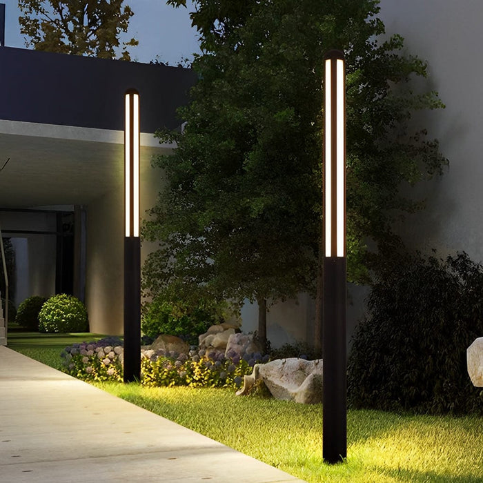 Minimalist Waterproof LED Black Modern Outdoor Pole Lights Public Lighting