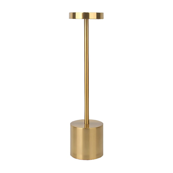 Electroplating Iron Rechargeable Portable Table Lamp LED Dimming Cordless Reading Light