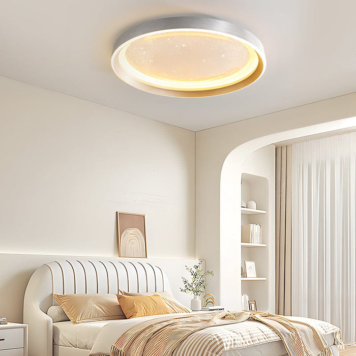 Round Acrylic Starry Sky 3 Step Dimming LED Simple Modern Ceiling Lamp