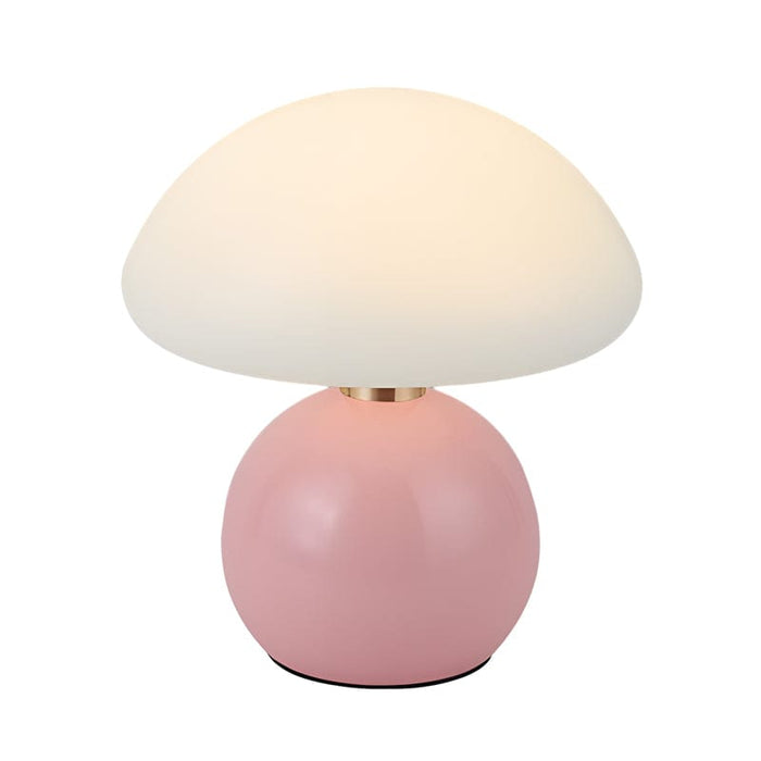 7.8'' Metal Cute Mushroom Kids' Table Lamp Touch Switch 3 Step Dimming LED Night Light