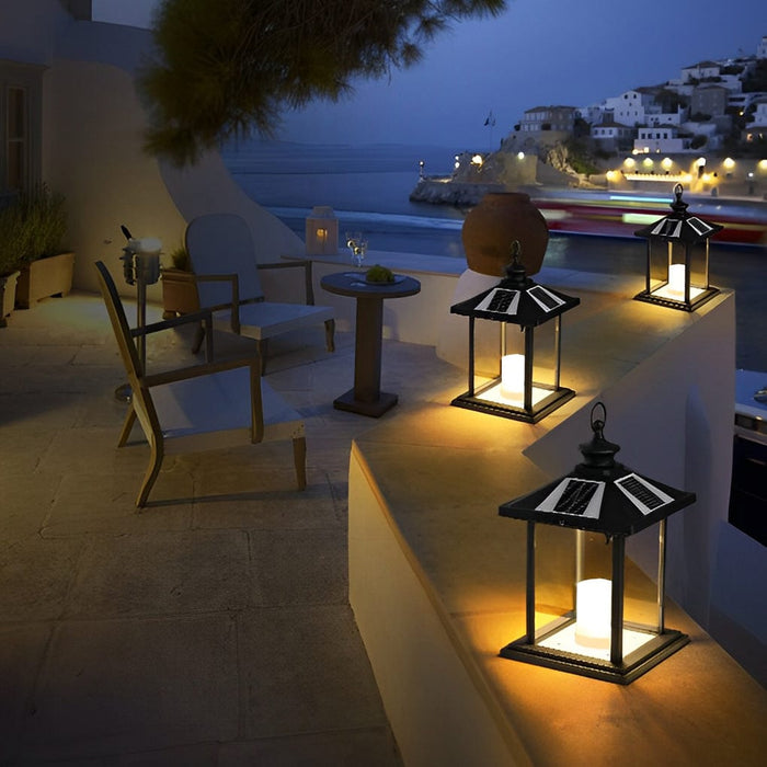 Retro Waterproof Intelligent LED European Style Solar Fence Post Lights