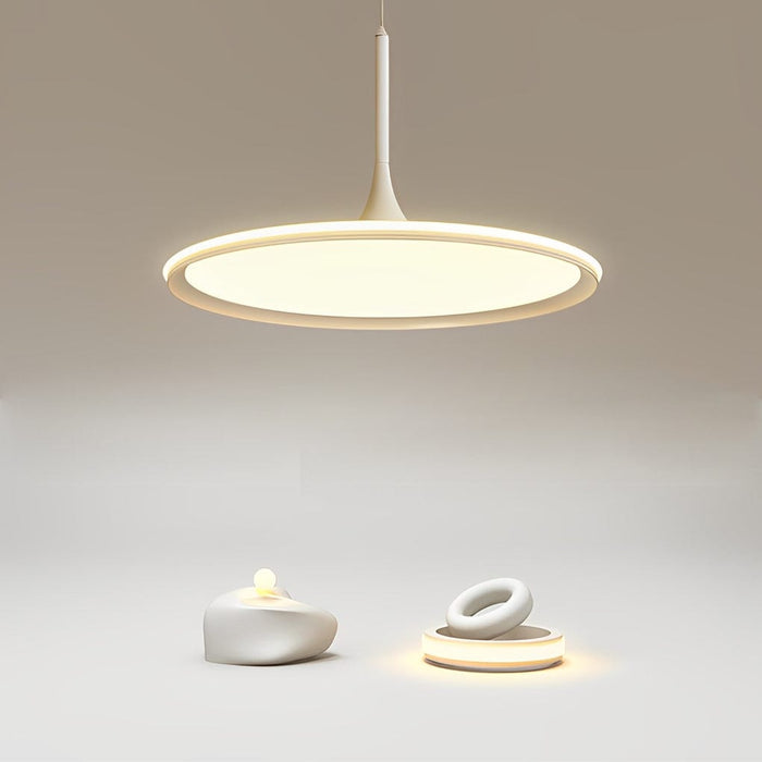 Round Ultra Thin Minimalist LED Nordic Chandelier Pendant Lighting