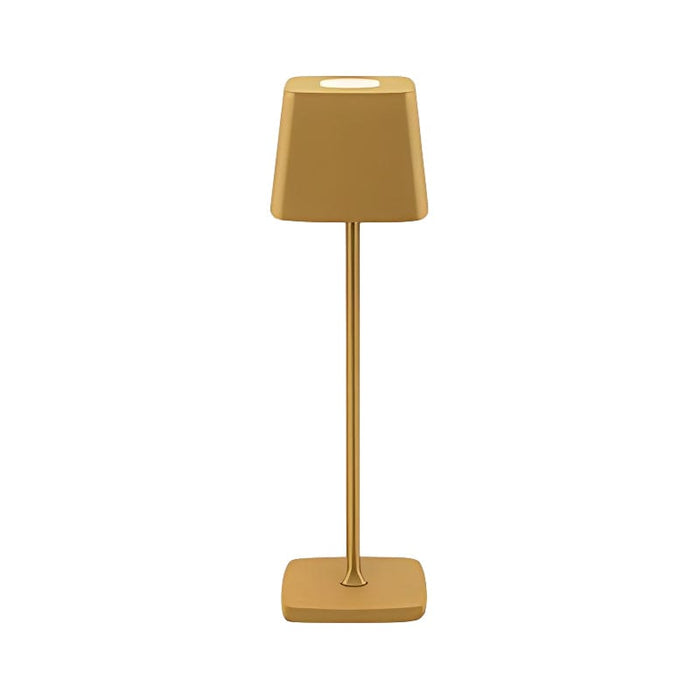 Square Portable Type C Rechargeable Integrated LED Table Lamp Touch-dimming Reading Light