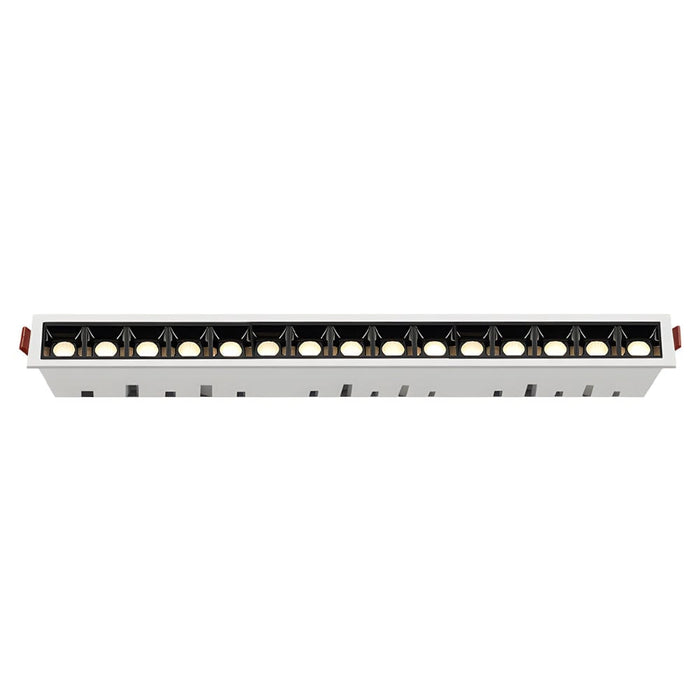 Modern LED Linear Recessed Ceiling Downlight. 1/2/5/10/15-Light
