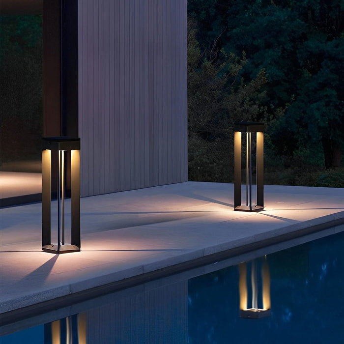 Creative Minimalist Waterproof LED Modern Solar Powered Lawn Lamp