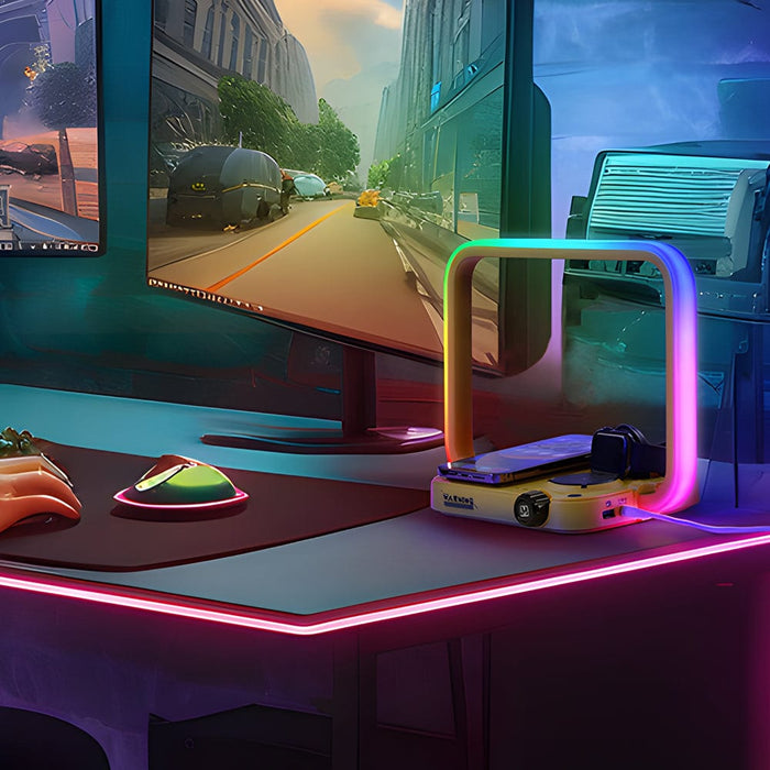 3 in 1 Wireless Charger RGB Table Lamp Multifunctional Timing Desk Lamp