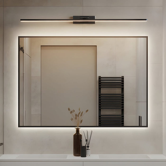 Modern Copper Linear LED Vanity Light Fixture with Adjustable Direction