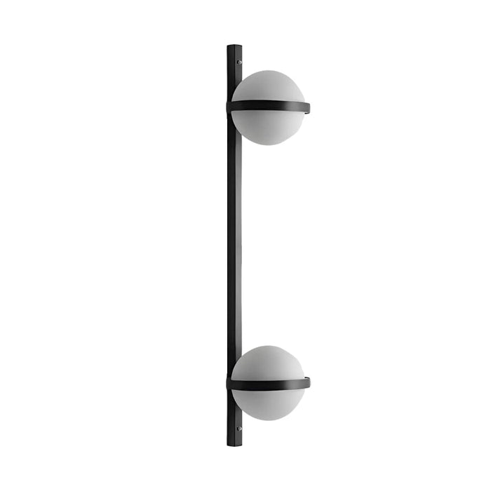 Creative Flowerpot Ball Waterproof LED Black Modern Outdoor Wall Light