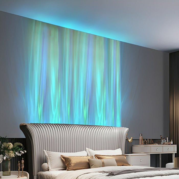 Water Waves Wall Washer Light, Dynamic LED Projection, Ambient Lighting for Patio/Garden/Home